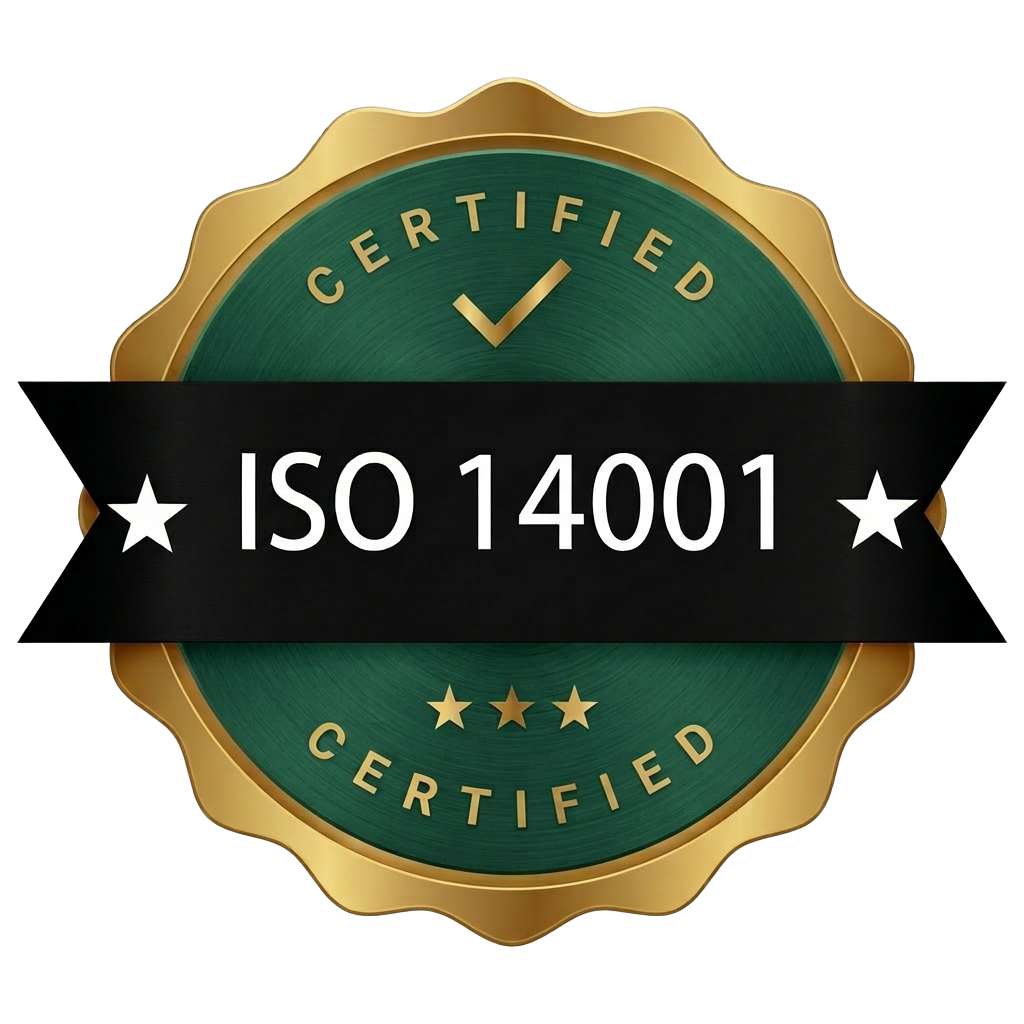 ISO 14001 certified — Environmental Compliance